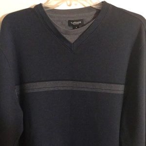 M Men’s VAN HEUSEN One-Piece Charcoal Gray Long Sleeve Jersey Shirt Top